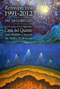 Cartel Exposición de Pintura de Óscar Lorenzo
