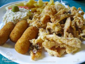 Fotografía Gastronómica · Croquetas, Chipirones y Ensaladilla · Restaurante San Andrés · La Palma