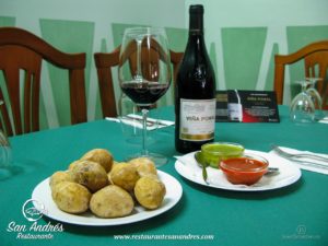 Fotografía Gastronómica · Papas arrugadas con sus mojos · Restaurante San Andrés · La Palma