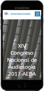 Diseño Web responsive XIV Congreso Nacional Audiología AEDA 2017
