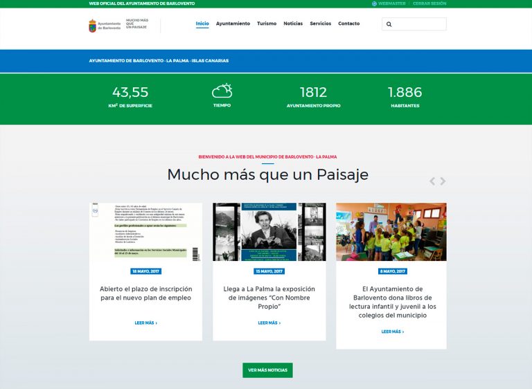 Portafolio - Javier Sebastián · Diseñador Gráfico y Web · Especializado en Wordpress Diseño Web Ayuntamiento de Barlovento